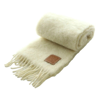 Loewe Anagram Mohair Scarf Shawl Ivory SS OS