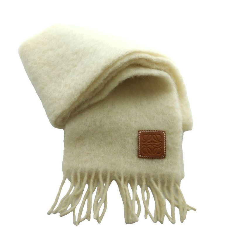 Loewe Anagram Mohair Scarf Shawl Ivory SS OS