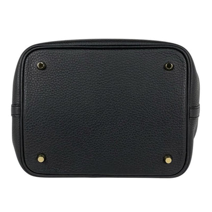 Hermes Picotin Lock MM Mini Bag Taurillon Clemence Black