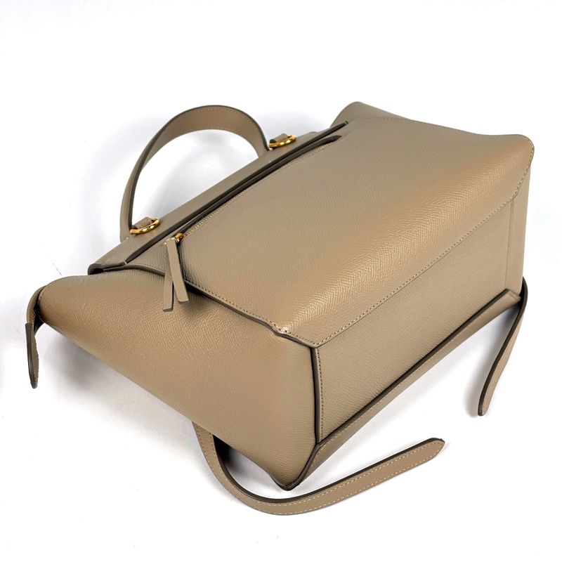 Celine Micro Belt Bag 2-Way Leather Beige