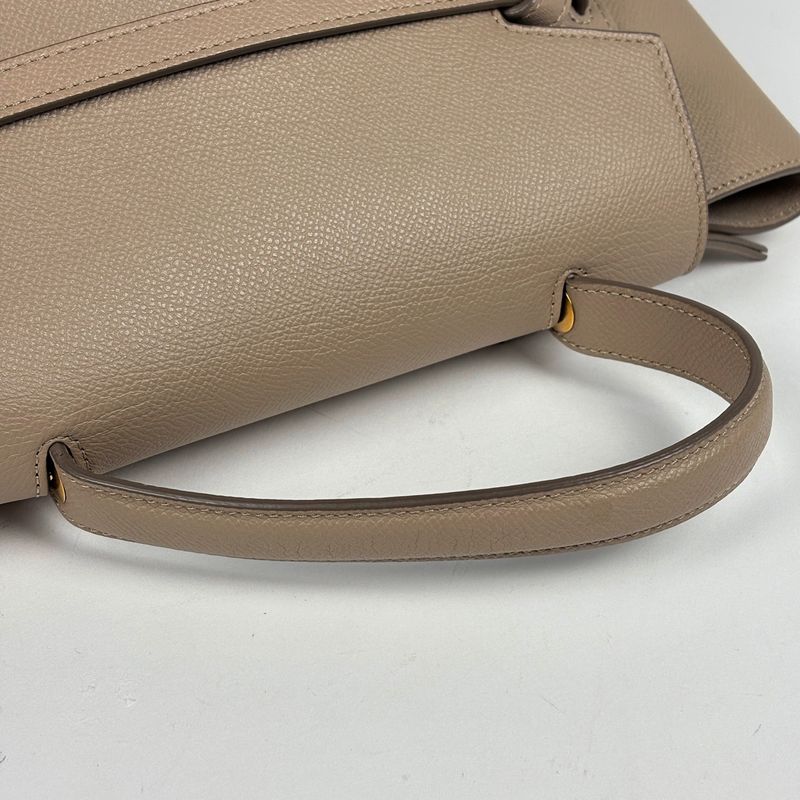 Celine Micro Belt Bag 2-Way Leather Beige
