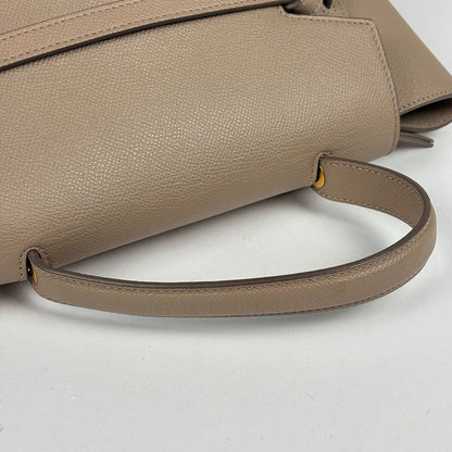 Celine Micro Belt Bag 2-Way Leather Beige