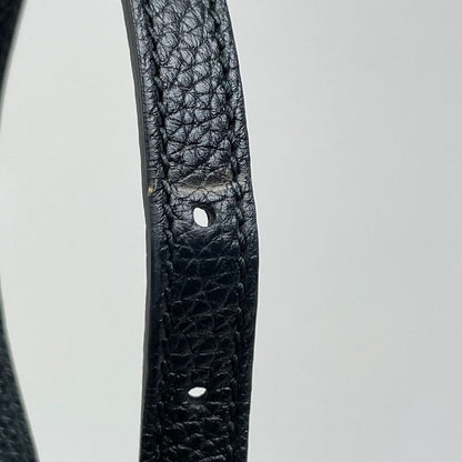 Gucci Soho Shoulder Bag Fringe Interlocking Leather Black