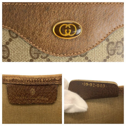 Gucci Vintage Sherry Line Beige GG Supreme Canvas Tote
