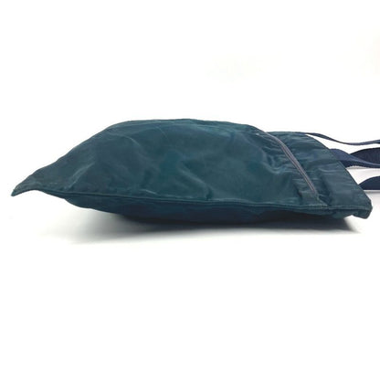 Prada Shoulder Bag Triangle Logo Nylon Blue