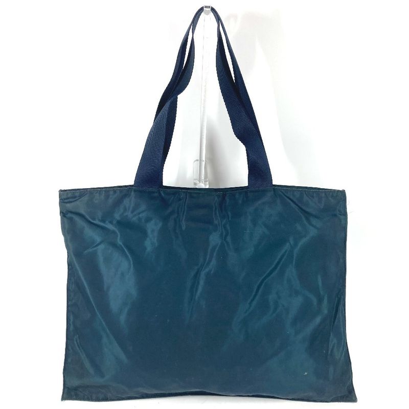 Prada Shoulder Bag Triangle Logo Nylon Blue