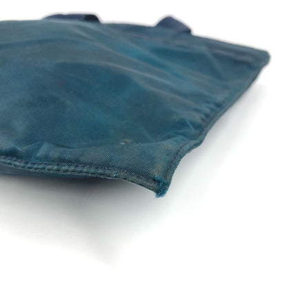 Prada Shoulder Bag Triangle Logo Nylon Blue