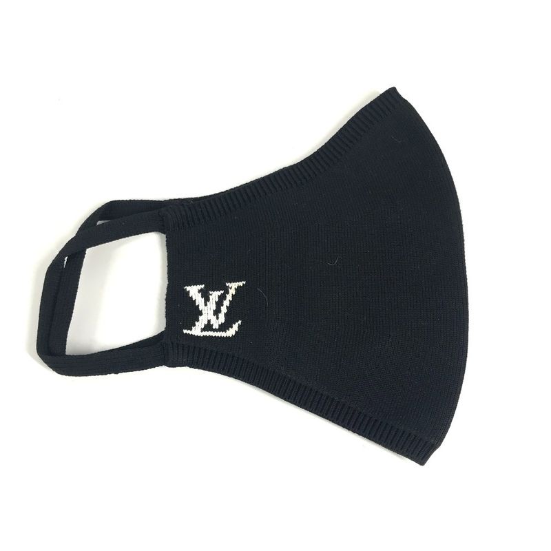 Louis Vuitton Mask Maille Nylon Black Pouch