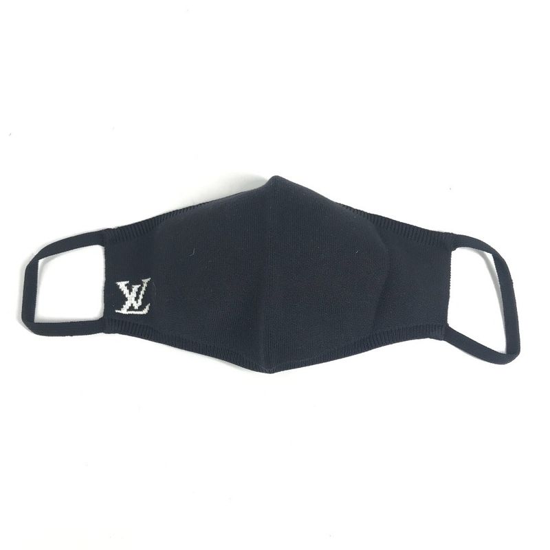 Louis Vuitton Mask Maille Nylon Black Pouch