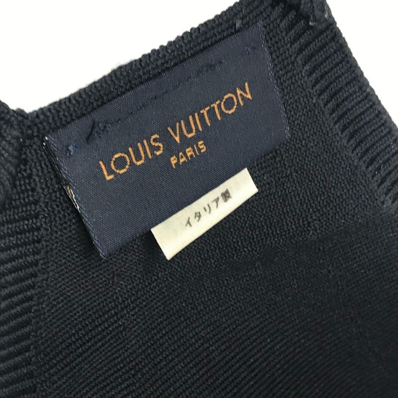 Louis Vuitton Mask Maille Nylon Black Pouch