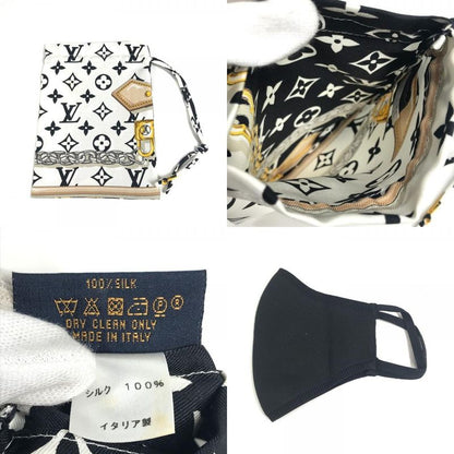 Louis Vuitton Mask Maille Nylon Black Pouch