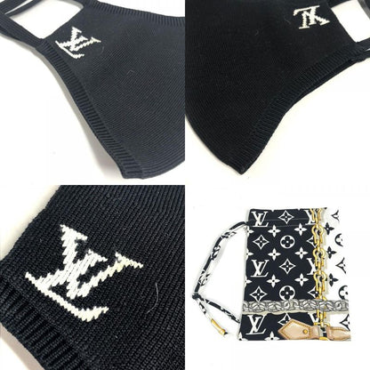 Louis Vuitton Mask Maille Nylon Black Pouch
