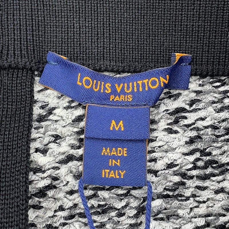 Louis Vuitton Skirt Tweed Tight Noir Black White Gray