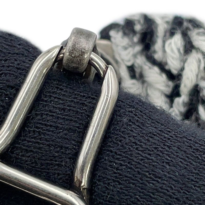 Louis Vuitton Skirt Tweed Tight Noir Black White Gray
