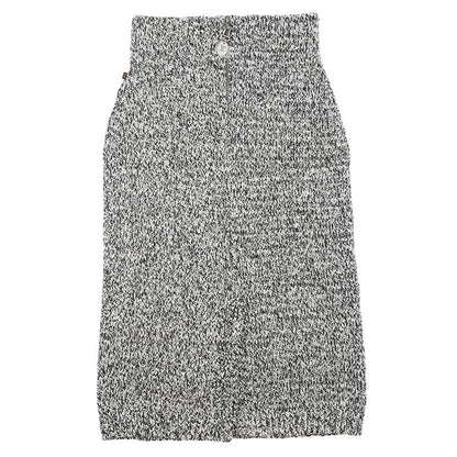 Louis Vuitton Skirt Tweed Tight Noir Black White Gray