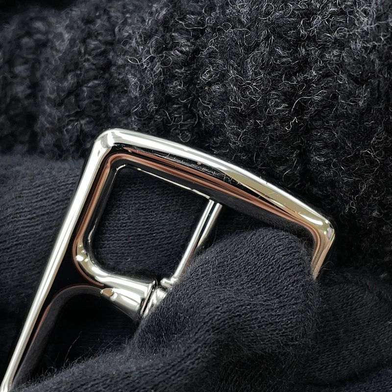 Hermes Knit Long Sleeve 36 Sweater Top Gri-volcanic