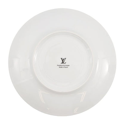 Louis Vuitton Constellation Set of 2 Dessert Plates Pottery White Blue