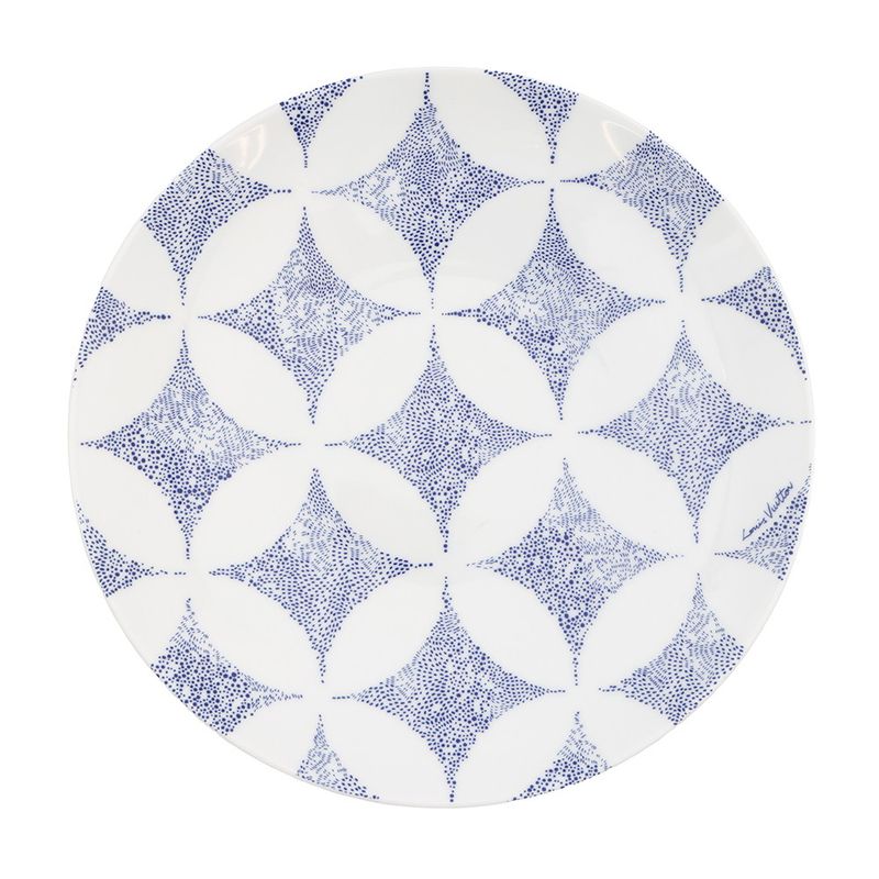Louis Vuitton Constellation Set of 2 Dessert Plates Pottery White Blue