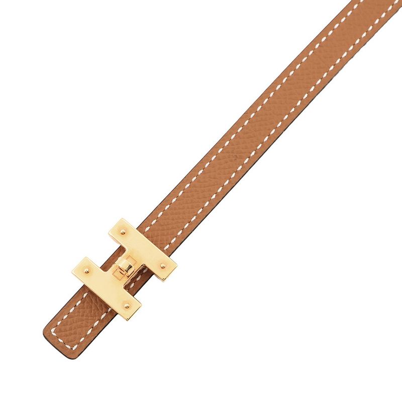 Hermes Belt Mini Kelly Turnlock Motif Black Gold Swift Epsom