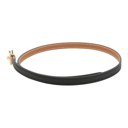 Hermes Belt Mini Kelly Turnlock Motif Black Gold Swift Epsom