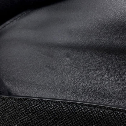 Prada Pouch Triangle Saffiano Leather Black