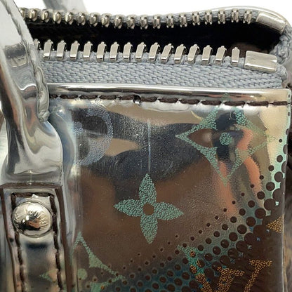 Louis Vuitton Bag Charm Monogram Metallic Mirror Mini Keepall Silver-brown
