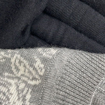 Hermes Short Sleeve Knit Jungle Love Cashmere Silk 38 Top Graywhite