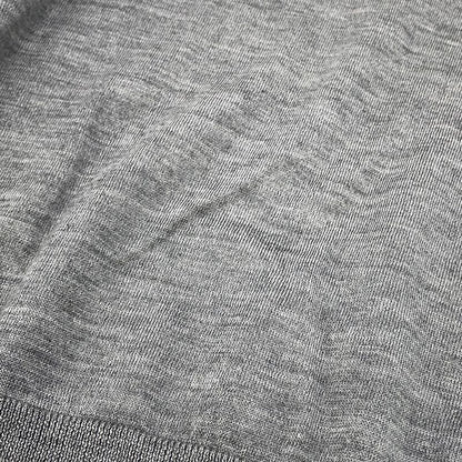 Hermes Short Sleeve Knit Jungle Love Cashmere Silk 38 Top Graywhite