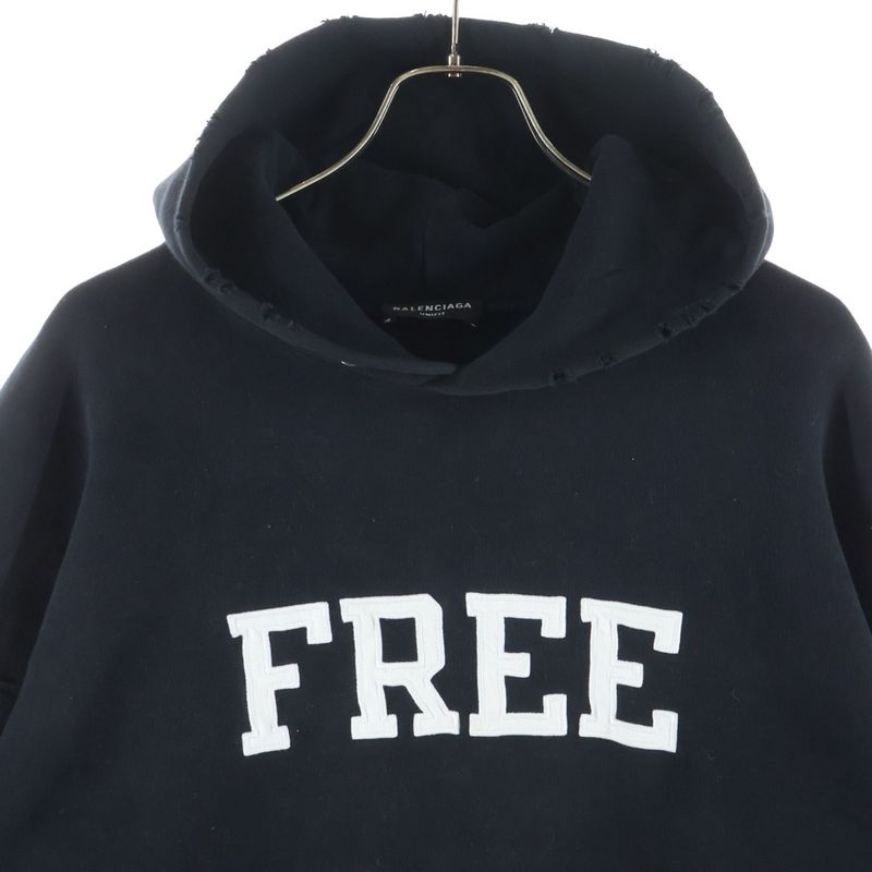 Balenciaga Free Embroidery No Rib Pullover Hoodie Sweater