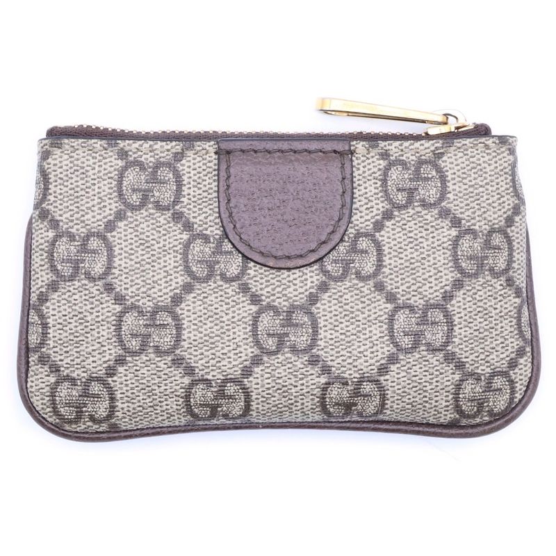 Gucci GG Supreme Ophidia Ebony Coin Case Beige