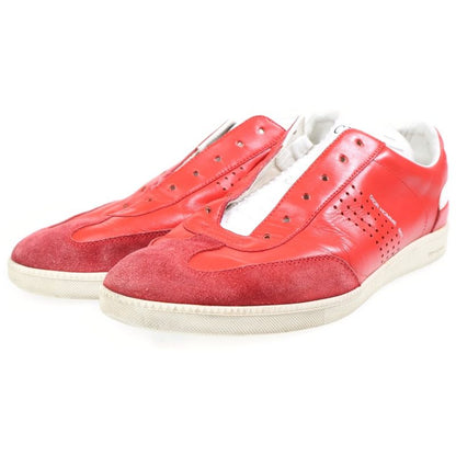 Dior Leather Lace Up Sneakers German Trainer Red