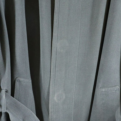 Dior Old Collarless Coat Gray