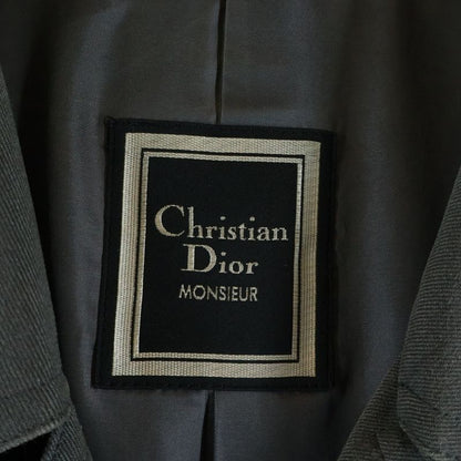 Dior Old Collarless Coat Gray