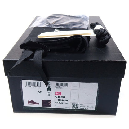 Chanel CC Logo Suede Sneakers Black