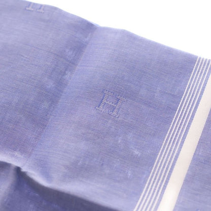 Hermes Relief Cotton Handkerchief Blue