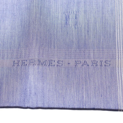 Hermes Relief Cotton Handkerchief Blue