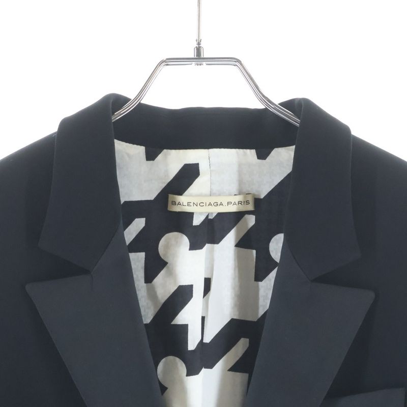 Balenciaga Peak Lapel Tuxedo Jacket Black