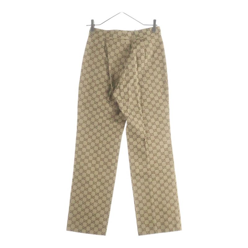 Gucci Horsebit GG Canvas Pants Beige