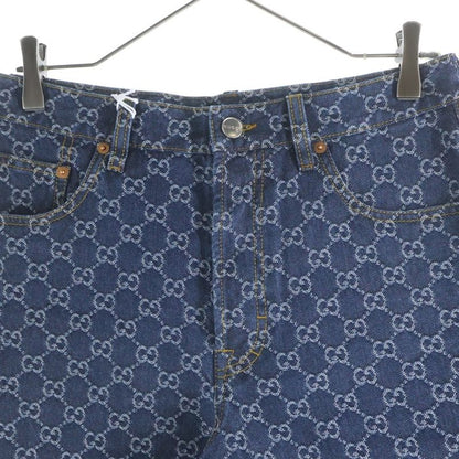 Gucci GG Jacquard Denim Pants Indigo