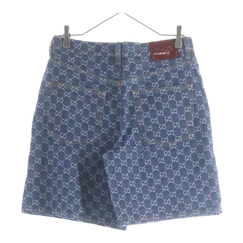 Gucci GG Jacquard Denim Pants Indigo