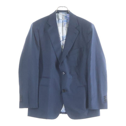 Hermes Lining Silk All Over Pattern Wool Tailored Jacket Trousers Long