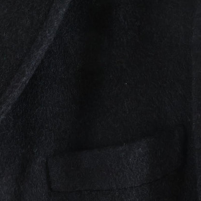 Hermes Button Full Cashmere Che Star Coat Black