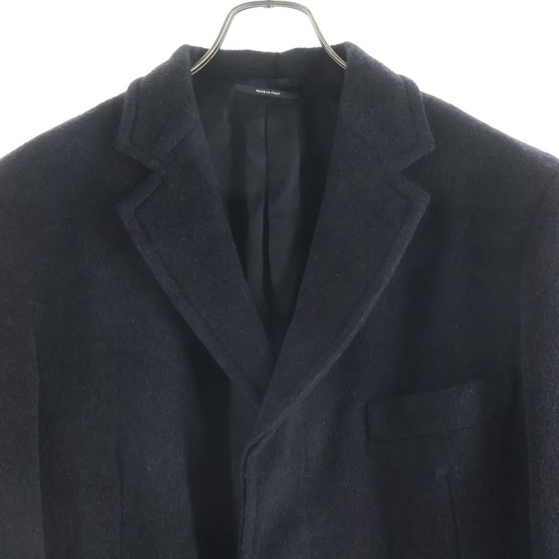 Hermes Button Full Cashmere Che Star Coat Black