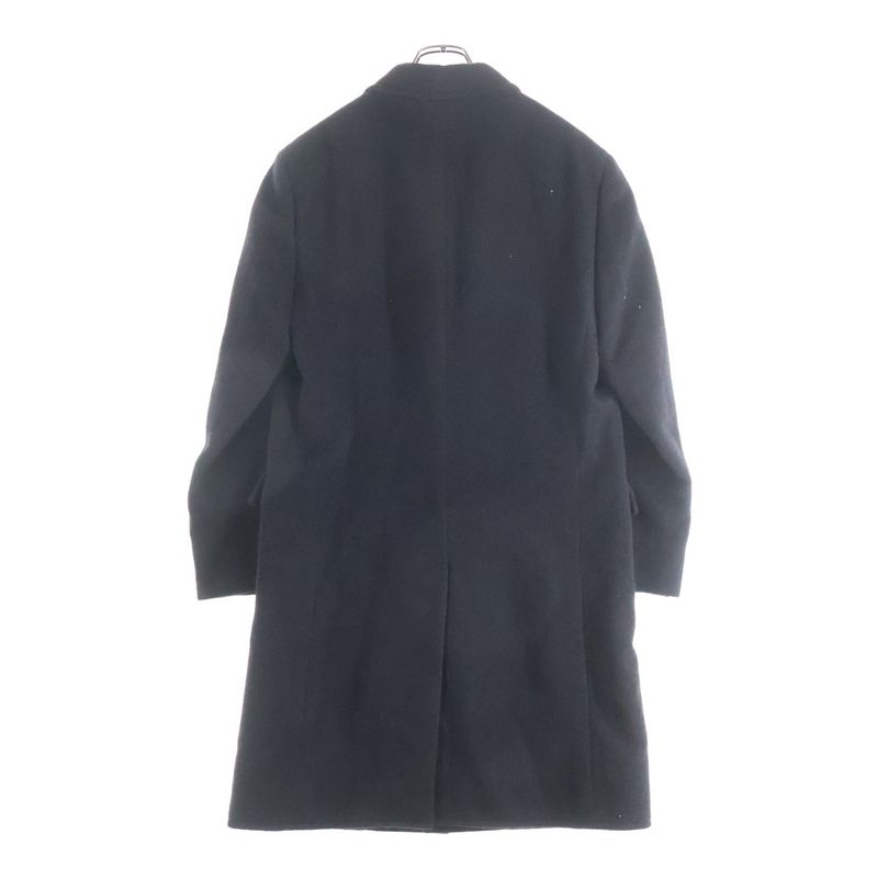 Hermes Button Full Cashmere Che Star Coat Black