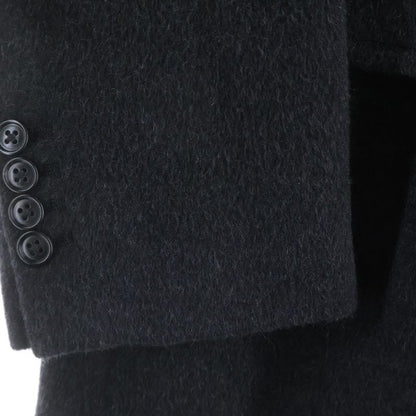 Hermes Button Full Cashmere Che Star Coat Black