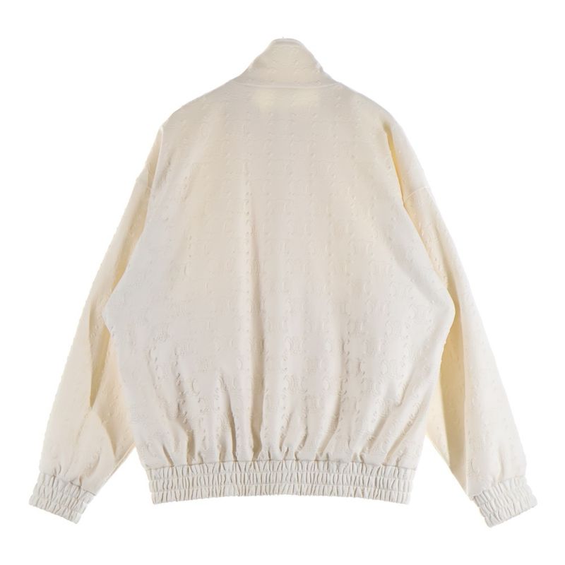 Celine Triomphe All Over Tracks Jacket White