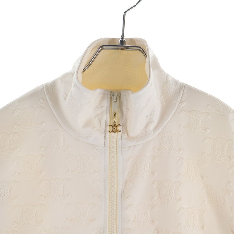 Celine Triomphe All Over Tracks Jacket White