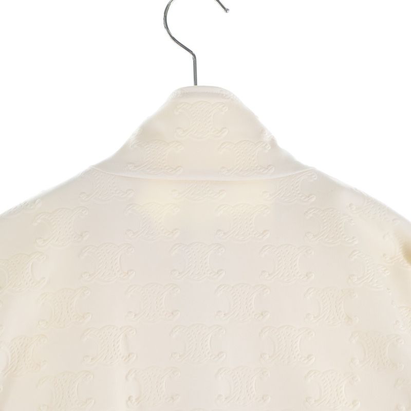Celine Triomphe All Over Tracks Jacket White
