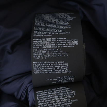 Prada Triangle Logo Cropped Down Navy Flat