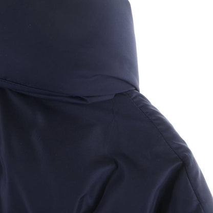 Prada Triangle Logo Cropped Down Navy Flat
